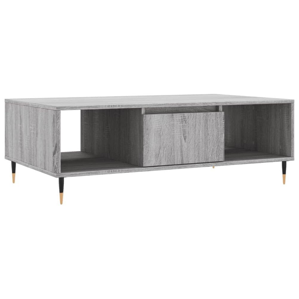 Vidaxl Konferenčný stolík sivý sonoma 104x60x35 cm kompozitné drevo